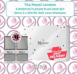 Le set de flacon Mossi London 6 mois + ensemble capillaire avec 2 shampooings supplémentaires