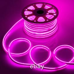 Lumières de corde néon flexibles à LED 110V pour fête, bar, jardin, décoration de panneau DIY en extérieur aux États-Unis