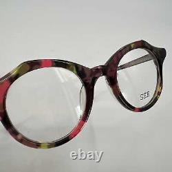 Lunettes rondes SEE Eyewear Vert Rose #6603 Neuves Sans Étiquettes