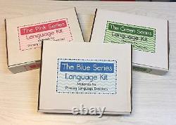 Montessori (bundled) Les Kits Linguistiques Complets Rose, Bleu Et Vert Série 3