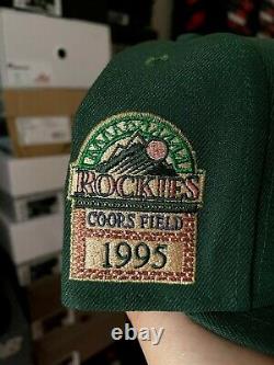 Myfitteds Magic Treehouse Colorado Rockies 7 3/8 Rose Uv 1995 Coors Field Green