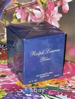 NIB SEALED NEW Ralph Lauren Women Blue 4.2 oz 125 ml Eau De Toilette EDP Spray		<br/>
 NOUVEAU scellé NIB Ralph Lauren Women Blue 4.2 oz 125 ml Eau De Toilette EDP Spray
