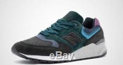 New Balance 999 Made In USA Lifestyle Chaussures Charcoal / Vert / Rose Taille 10 M999jtb