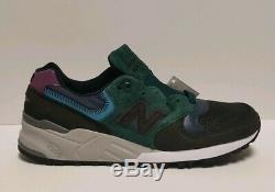 New Balance M999jtb Made In USA Lifestyle Chaussures Charcoal Noir / Vert / Rose Sz 10
