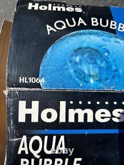 Nib Vintage Holmes Aqua Lampe Bubbles D'eau Lime Orange Pompe À Air Rose Jamais Utilisé