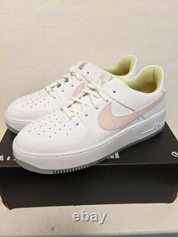 Nike Air Force 1 Sage Faible Chaussures Femmes Blanc/pink/green/blue Taille 12 Cw5566-100