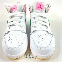 Nike Air Jordan 1 MID Se Ps Ice Cream Blanc Vert Rose Dd1667-100 10,5c-12.5y