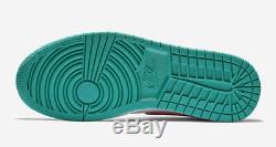Nike Air Jordan 1 MID Se South Beach Vert Rose 852542 306 Taille Multiple