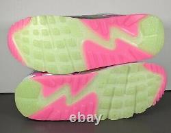 Nike Air Max 90 Sneakers Femmes Taille 9 Laser Fuchsia Illusion Vert Blanc Rose