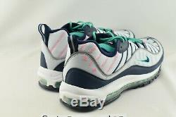 Nike Air Max 98 Taille 15 640744-005 Retro Og South Beach Bleu Rose Marine Vert
