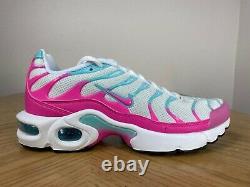 Nike Air Max Plus Gs Chaussures De Course White Pink Mint Green Size 5y 718071 102