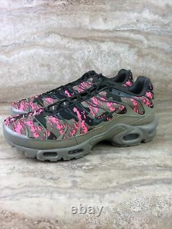 Nike Air Max Plus Tn Hommes Chaussures Digi Camo Neutre Olive Green Pink Sneakers