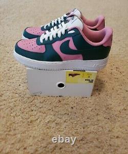 Nike By You ID Air Force 1 Pastèque Rose Vert Ct7875 994 Taille 9/ Femmes 10,5