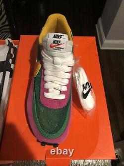 Nike LD Waffle Sacai Taille Us 7.0 Chaussures Hommes Pin Vert / Rose