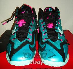 Nike Lebron XI 11 Sud Beach Chaussure De Basketball Teal Bleu Vert Rose Noir New Box
