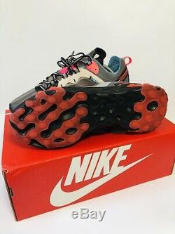 Nike React Element 87 Aq1090-700 V Aurora Green Racer Rose Pour Homme Taille 9,5 Neuf
