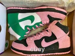 Nike Sb Dunk High Pro Prm Invert Celtics Black Pink Green White Men Cu7349-001