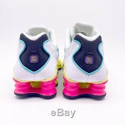 Nike Shox Tl Blanc Pastel Rose Vert Chaussures De Course Ar3566-102 Femmes Taille 8.5