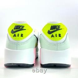 Nike W Air Max 90 Pâques Blanc Noir Volt Vert Glow Rose Cz1617-100 Femmes 5