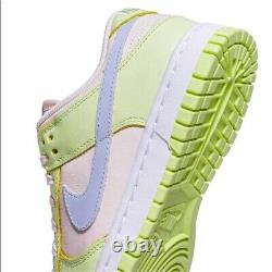 Nike Wmns Dunk Lime Retro Lime Soft Rose Dd1503-600 Taille 10.5 Nouveau