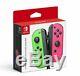 Nintendo Commutateur Joy-con Neon Green / Neon Pink Japon Import (etats-unis Vendeur Maintenant Navire)
