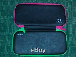 Nintendo Commutateur Splatoon 2 Console Bundle, Vert Et Rose Joy-cons, 2 Jeux Et Case