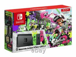 Nintendo Switch Hac-001 Splatoon 2 Console Bundle Neon Green/pink Joy-con