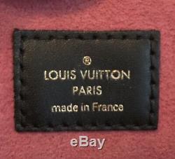 Nouveau, Couleur Rare, Louis Vuitton Monogram Tuileries Sac À Main, Rose Et Vert Olive