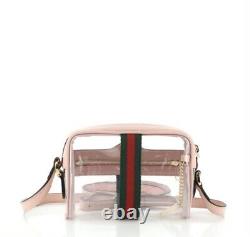 Nouveau Gucci Authentic Femme Ophidia Crossbody Mini Bag Clear Pink Green Red Gg