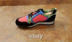 Nouveau! Gucci'neon' Pink Green Blue Black Trainer Sneakers 9.5 Us 8.5 Uk Msrp 695 $