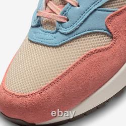 Nouveau Nike Air Max 1 Qs Chaussures 'light Madder Root And Worn Blue' (dv3196-800)
