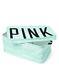 Nouveau Victoria's Secret Pink Dortoir Coffre De Rangement Imprimé Aztèque Vert Menthe Blanc Rare