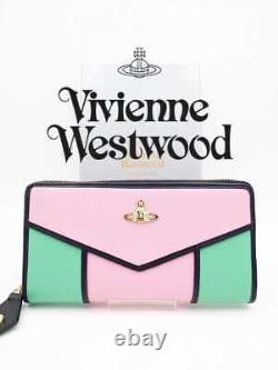 Nouveau portefeuille long Vivienne Westwood Vivienne Westwood rose vert