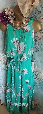 Nouvelle robe longue verte et rose à motifs floraux ROMAN & boléro pour mariage, occasion spéciale mère de la mariée 18