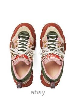 Nouvelles Baskets Gucci Flashtrek Pink/tan/brown/green Hiker Dad 38.5eu/8.5us $980.00