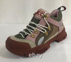 Nouvelles Baskets Gucci Flashtrek Pink/tan/brown/green Hiker Dad 38.5eu/8.5us $980.00
