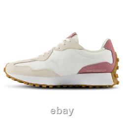 Nouvelles baskets New Balance 327 blanches/noires/vertes/marron pour femmes, taille 6W-10W