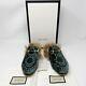 Nwt Gucci Gg Princetown Vert Velours Rose Chaussons Mulets Agneau Laine Taille Ligné 8