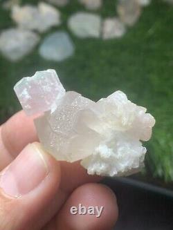 Ouf! Amazing Natural Undamaged Vert & Rose Tourmaline Cristal Specimen Quartz