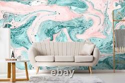 Papier peint mural amovible 3D vert rose mélangé 41579NA Fay