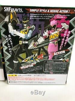 Power Rangers Dino Charge Kyoryuger S. H. Figuarts Rouge Bleu Vert Noir Or Rose