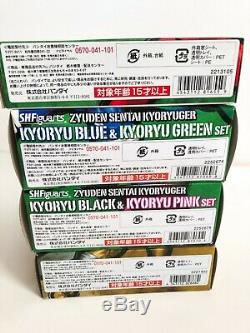 Power Rangers Dino Charge Kyoryuger S. H. Figuarts Rouge Bleu Vert Noir Or Rose
