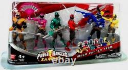 Power Rangers Samurai 4' Or Rose Rouge Vert Bleu Jaune Nouvelle Usine Scellée 2011