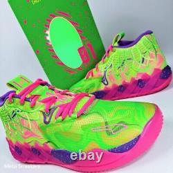 Puma MB. 01 Inverse Toxic Hommes US 14 Violet Vert Rose Parfum Basketball LaMelo Luxe