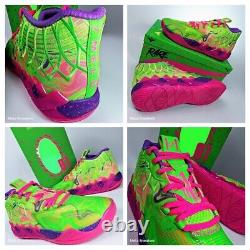 Puma MB. 01 Inverse Toxic Hommes US 14 Violet Vert Rose Parfum Basketball LaMelo Luxe