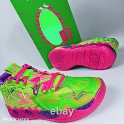 Puma MB. 01 Inverse Toxic Hommes US 14 Violet Vert Rose Parfum Basketball LaMelo Luxe