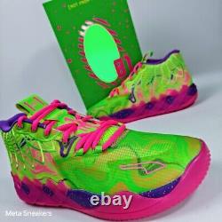 Puma MB. 01 Inverse Toxic Hommes US 14 Violet Vert Rose Parfum Basketball LaMelo Luxe