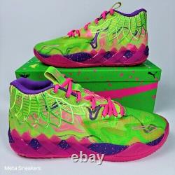 Puma MB. 01 Inverse Toxic Hommes US 14 Violet Vert Rose Parfum Basketball LaMelo Luxe