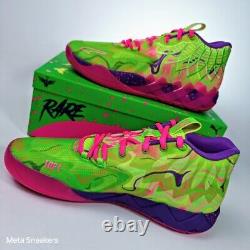 Puma MB. 01 Inverse Toxic Hommes US 14 Violet Vert Rose Parfum Basketball LaMelo Luxe