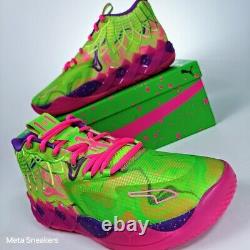 Puma MB. 01 Inverse Toxic Hommes US 14 Violet Vert Rose Parfum Basketball LaMelo Luxe